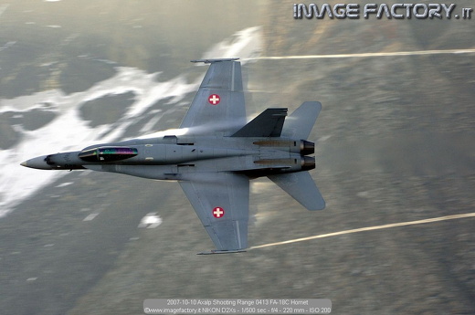 2007-10-10 Axalp Shooting Range 0413 FA-18C Hornet